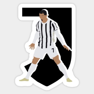 Cristiano Ronaldo 7 Juventus Iconic Celebration Sticker